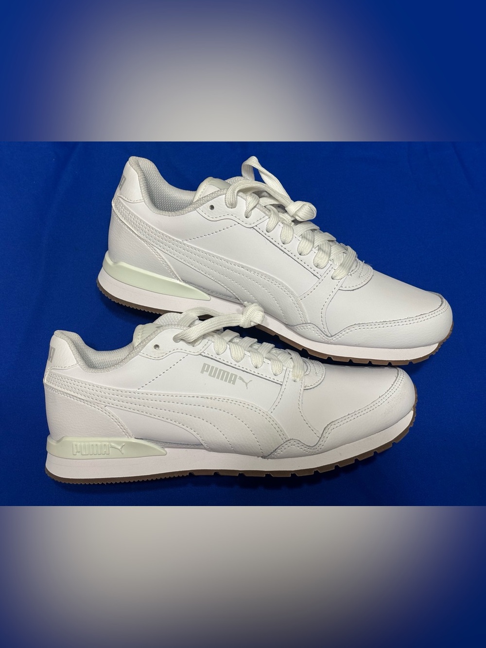 Puma Women's White Low-Top Leather Sneakers